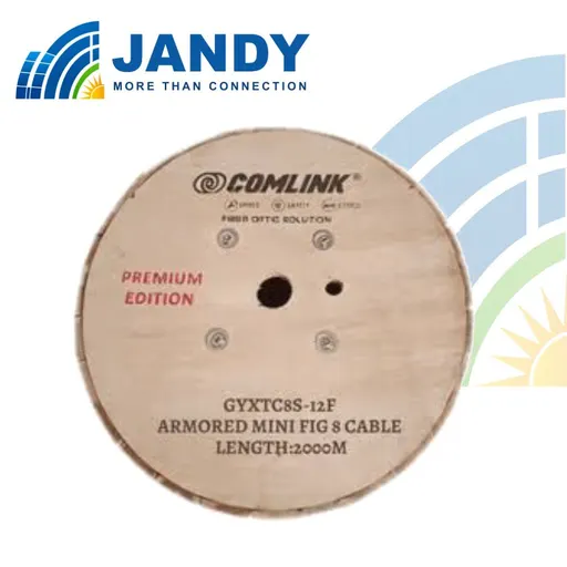 Comlink Armoured Mini Fig8 12F 2KM 1.5mm GYXTC8S 12Core Fiber Cable