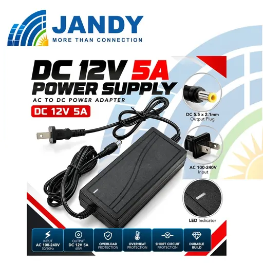 12V 5A Adapter Power Supply