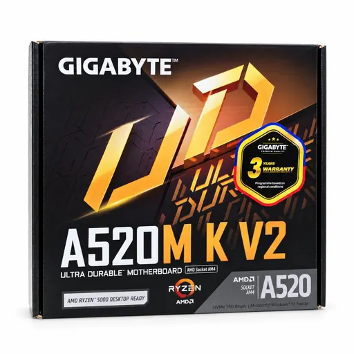 A520M-K-V2 Gigabyte AM4 Motherboard Matx,8 P, 2'DDR4